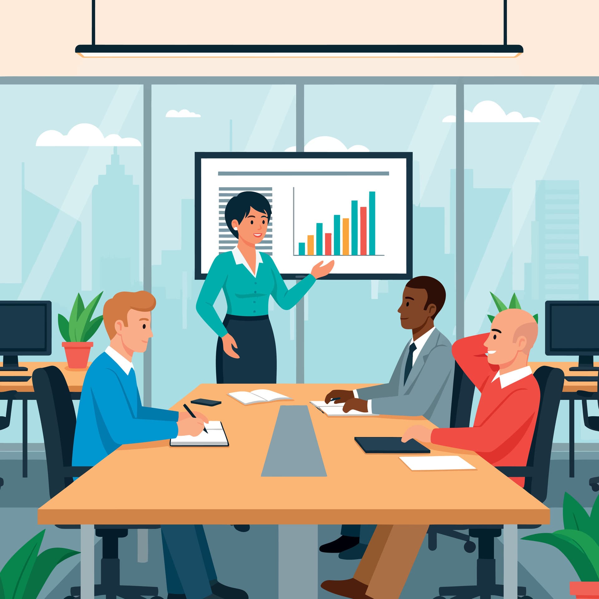 Zooft Technologies team in a business meeting